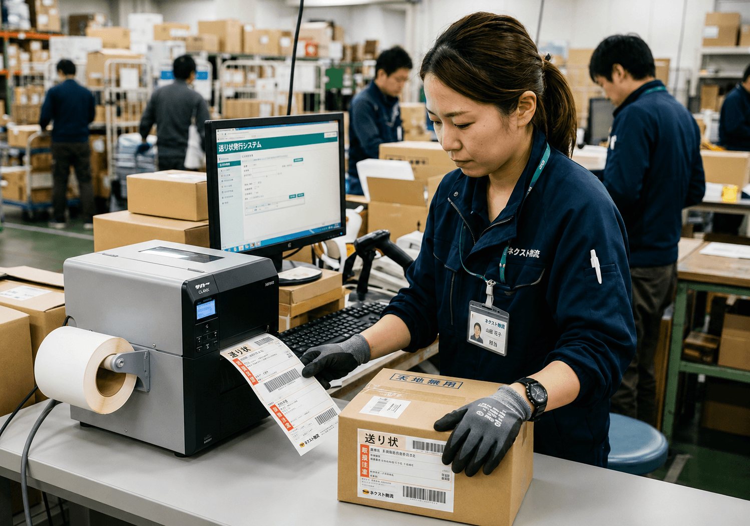 送り状発行業務の自動化